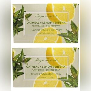 NEW 2 Shugar Soapworks Oatmeal & Verbena Large Bars Soap Sensitive